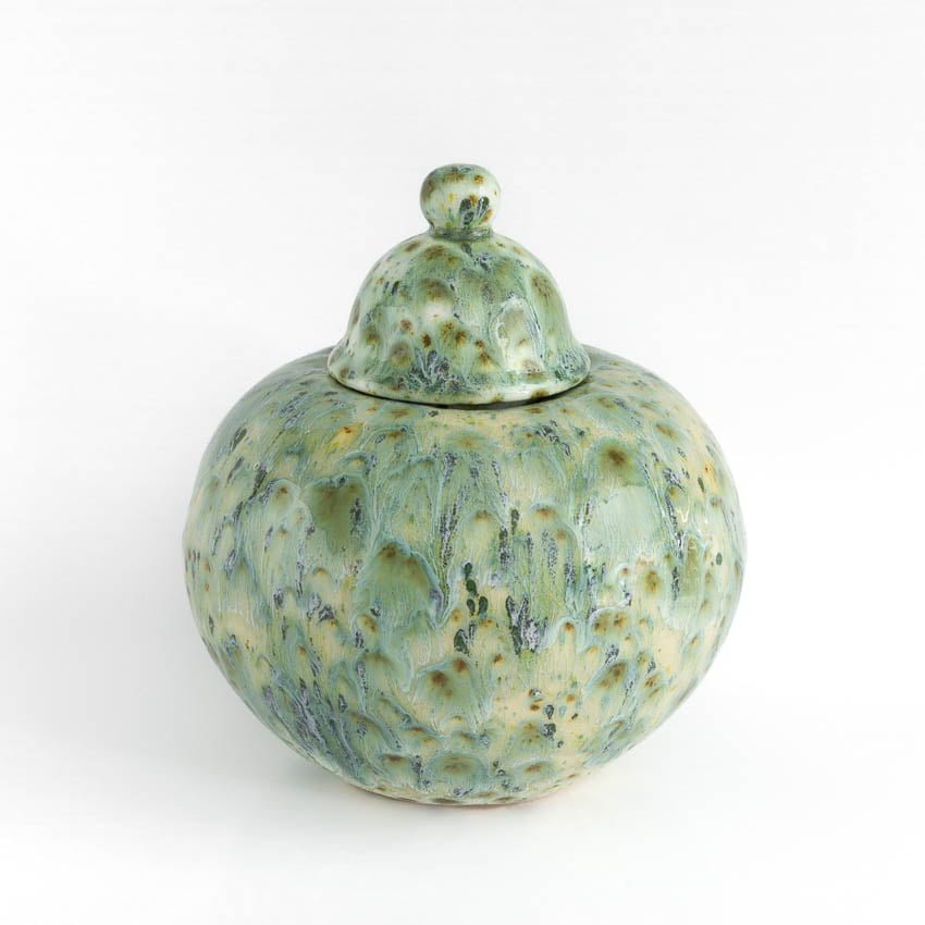 Middelgrote_midi_urn_kleine_mini_keramiek_keramische_bijzondere_effectglazuur_handwerk