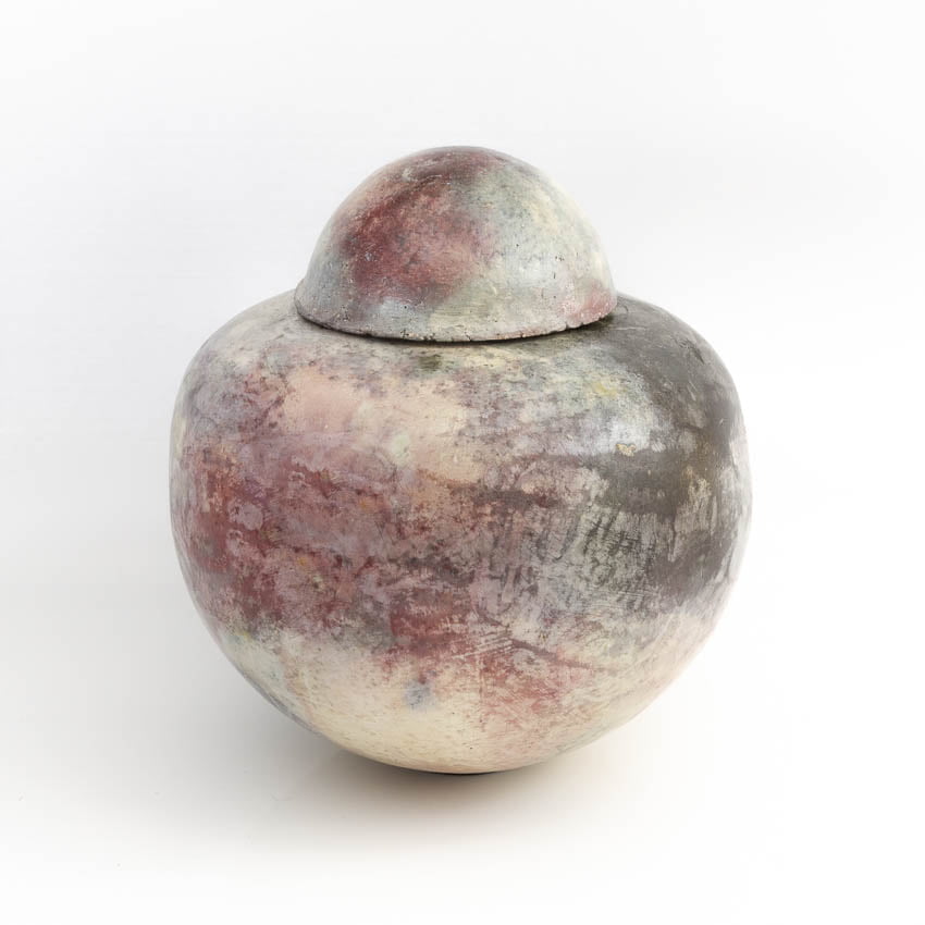 Middelgrote_midi_urn_urnen_keramiek_keramische_pitfire_roze_grijs_deksel_kopen_bijzondere_unieke_handgemaakt_op_maat